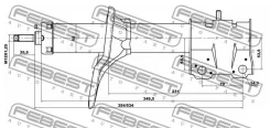 ����������� �������� gas.twin tube Febest 04665579F 04665579F ����