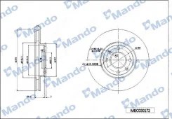 ���� ��������� Mando MBC030172 MBC030172 ����