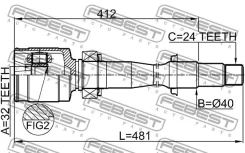 ���� ���������� ������ 32x40x24 Febest 0111ASV50RH 0111ASV50RH ����