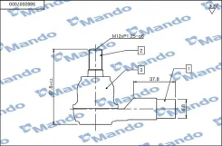 ���������� ������� ���� kia rio (dc) Mando DSA020509 DSA020509 ����