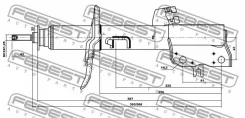 ����������� �������� ������ gas.twin tube Febest 02660801FR 02660801FR ����