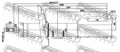 ����������� �������� ����� gas.twin tube Febest 18660627FL 18660627FL ����