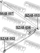 ����������� �������� ������� ������ Febest SZAB052 SZAB052 ����