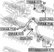 ����������� ��������� �������� ������ Febest VWAB031 VWAB031 ����