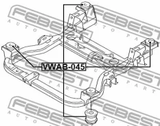 ����������� ���������� Febest VWAB045 VWAB045 ����