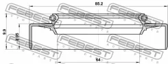 ������� ��������� �������� 64x85.2x8x9.9 Febest 95GDW66850810X 95GDW66850810X ����