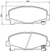 ������� ��������� �������� �������� acura (gac) tlx-l 12 / 17- / acura tlx 07 / 14- / honda (dongfeng) Brembo P28043 P28043 ����