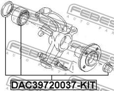 ��������� ��������� �������� ����������� 39x72x37 Febest DAC39720037KIT DAC39720037KIT ����