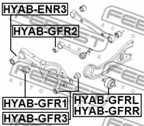 ����������� ������ ���������� ���� Febest Hyabgfr2 HYABGFR2 ����