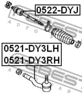 ���������� ������� ����� Febest 0521DY3LH 0521DY3LH ����