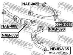 ������� ����� ������� ������� ������ 44x42x18 Febest Nbjbv35 NBJBV35 ����