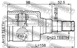 ���� ���������� 19x38x23 Febest 01111SZFE 01111SZFE ����