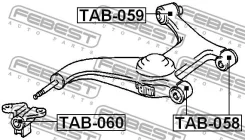 ����������� ������� ������ Febest TAB058 TAB058 ����
