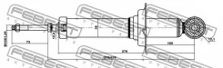 ����������� ������ gas.twin tube Febest 04658631R 04658631R ����