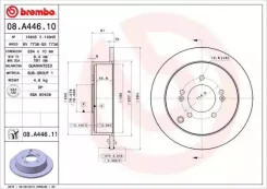 ���� ��������� ������ hawtai boliger 12 / 11- / hawtai e70 02 / 13- / hawtai e80 01 / 16- / hawtai sant Brembo 08A44610 08A44610 ����