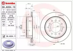 ���� ��������� �������� ������������� Brembo 09A33410 09A33410 ����