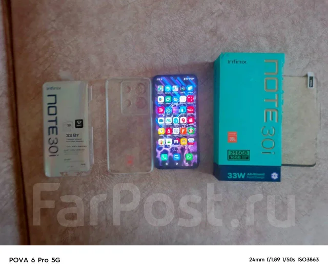 Infinix Note 30i. �/�, 256 ��, ������, 4G LTE, Dual-SIM, NFC ����