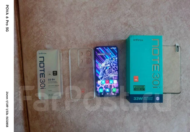 Infinix Note 30i. �/�, 256 ��, ������, 4G LTE, Dual-SIM, NFC ����