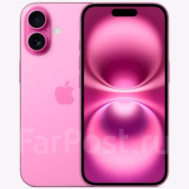 Смартфон Apple iPhone 16 512GB e-Sim Pink iTime, 6.10", моноблок ...