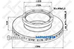   !396/194x48/119 10n-215-M16x1.5 Omn Setra 228HD Stellox 8500750SX 85-00750-SX 8500750SX 