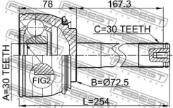 ���� �������� 30x72.5x30 Toyota LAND Cruiser 100 HDJ101/UZJ100 1998-2007 0110074 ����