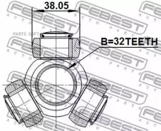 ������� 32x38.05 Toyota Avensis AT22#, �AZT220, �CDT220, �CT220, �ST220, �ZZT22# 1997.10-2003.01 [EU] 0116CDT220 ����