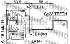 ���� �������� �-�� Nissan Micra K11 1.0i 92-03 0210043A42 ����