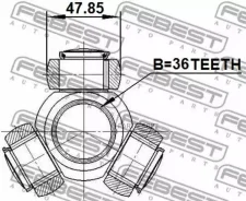 ������� 36X47.85 Nissan Murano Z50 2003.04-2008.12 [GL] 0216Z50 ����