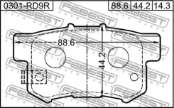������� �������� ������ Honda Accord 1.8-2.3/2.0TD 90-99, Rover 600 1.8-2.3 93 0301RD9R ����