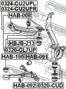 ����� �������� ������� ������ Honda Accord CP2 2008-2011 [US] 0324CU2UPR ����