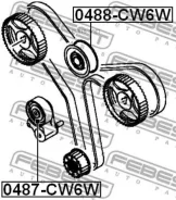 ����� �������� ����� ��� Mitsubishi Outlander CW0# 2006.11-2012.06 [EUR] 0488CW6W ����