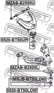 ����� ������� ������� Ford Ranger TU# 2.5TD 02-06 0520BT50UP ����