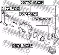 ������� �������� ���������� ��������� (Mazda 3 BK 2003-2008) Febest 0576MZ3F ����