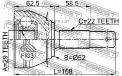 ���� �������� 29X52X22 Chevrolet Lanos (T100) [GEN] 1997-2002 [GMIO] 1110006 ����