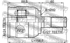 ���� ���������� ������ 24X40X27 Hyundai IX35/Tucson 14 2013-2016 [Europe + Russia] 1211IX352WDRH ����