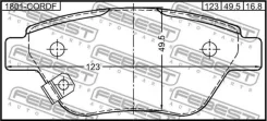 ������� ��������� �������� �������� OPEL Corsa D 2006-2014 1801CORDF ����
