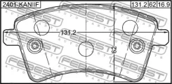 ������� ��������� �������� �������� Renault Kangoo 2008- 2401KANIIF ����