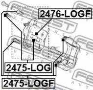������� �������� ���������� ��������� D48 AUDI 80/90/Avant 1979-1987 [RDW] 2476LOGF ����