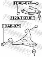 ����������� ��������� �������� ������ FORD Ranger TKE 2012- [EU] FDAB074 ����