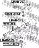 ���������� ��������� ������� ������ (LAND Rover Range Rover Sport 2005-2009) Febest LRAB010 ����