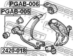 ����������� ��������� ������ �������� Citroen Xsara Picasso (N68) 1999-2009 PGAB005 ����