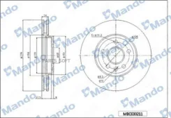 ���� ��������� �������� ��� 296*28*49 2 ������������� Toyota MBC030212 ����