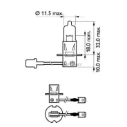����� Philips H3 12V 55W PK22S Premium (blister - 1 ��. ) 12336PRB1 ����