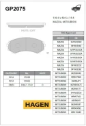 ������� ����. ���. Hagen Mitsubishi Pajero III 00-06/ Pajero IV 06- GP2075 ����