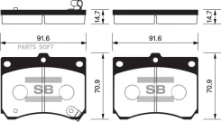 ������� �������� ���. Mazda 323 BG/BA 1.8i 16V/2.0D 4WD 91-98/MX-3 91 SP1216 SP1216 ����