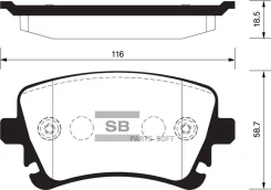 ������� ����. �������� Hi-Q AUDI A4 05-06 R (D1018) SP2112R ����