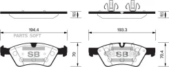 ������� �������� �������� MB W164/W251 3.5-3.0DCi 05 SP2189 SP2189 ����
