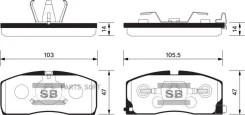 ������� ����. �������� Hi-Q Geely FREE Cruiser 05- (D1511) SP2154 ����