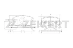 ������� ����. ����. ������. Mitsubishi Colt VI 04- BS3026 ����