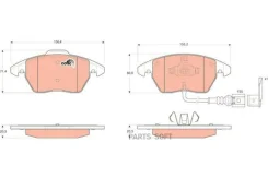 ������� ��������� �������� AUDI A3/Volkswagen G5/Passat 06/Touran 0306/Caddy 04 GDB1550ZFR ����